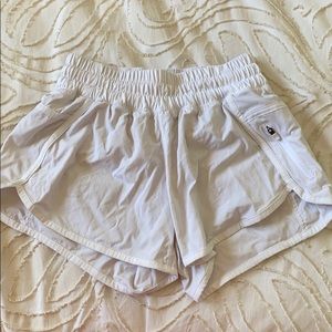 White lululemon shorts